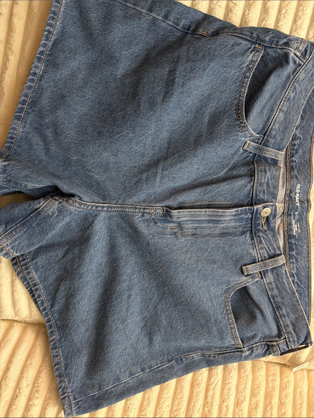 Old Navy Blue High-Waist Women's Denim Shorts